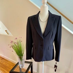 Tahari Charcoal pin-striped 2-piece suit